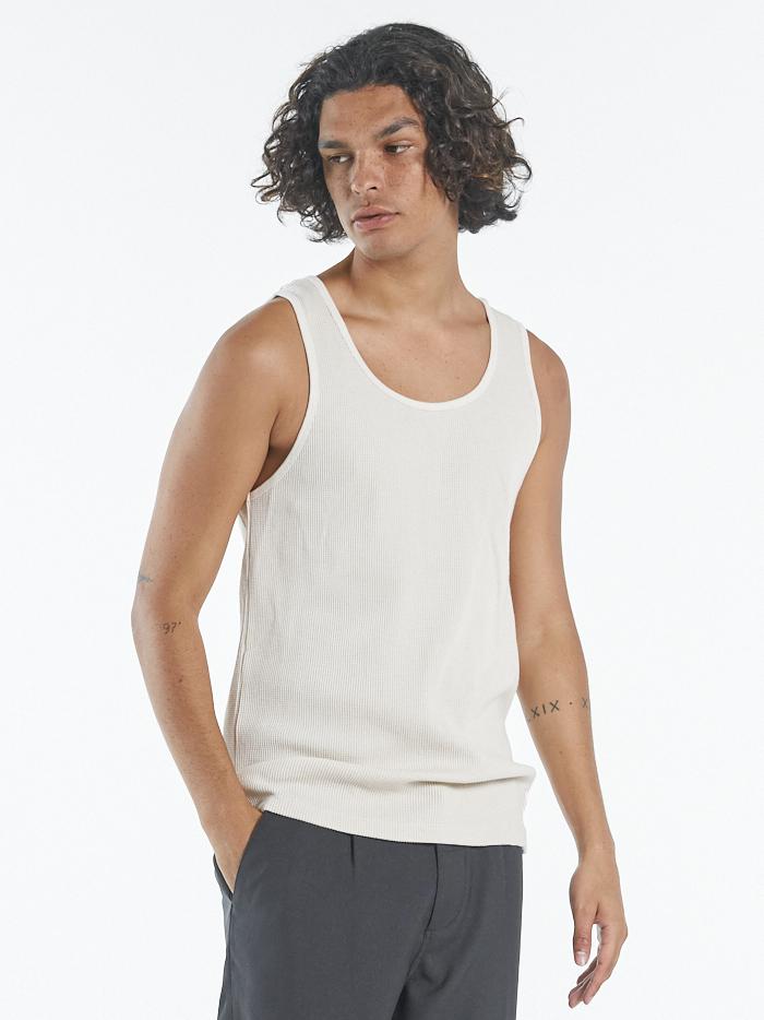 Waffle Singlet - Unbleached