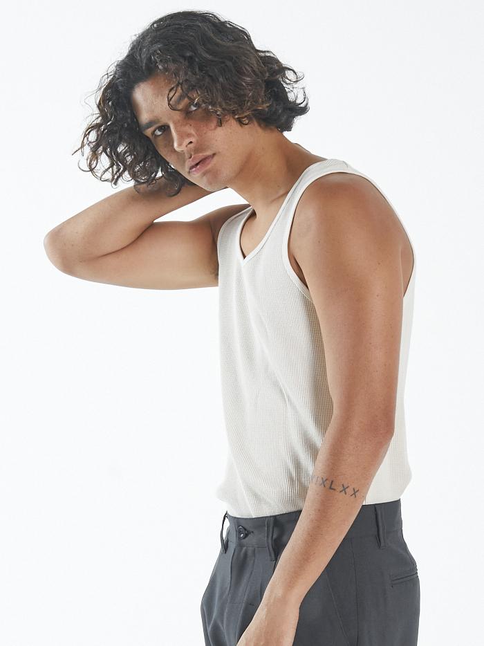 Waffle Singlet - Unbleached