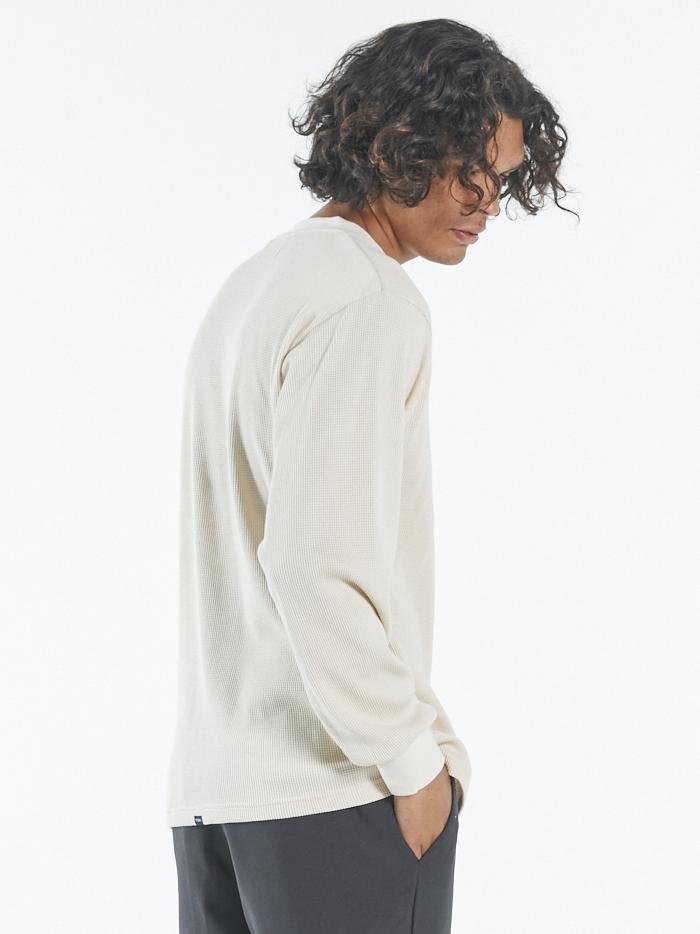 Waffle Long Sleeve Crew - Unbleached
