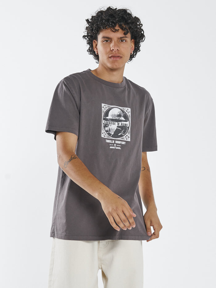 Paradise Smoke Merch Fit Tee - Plum