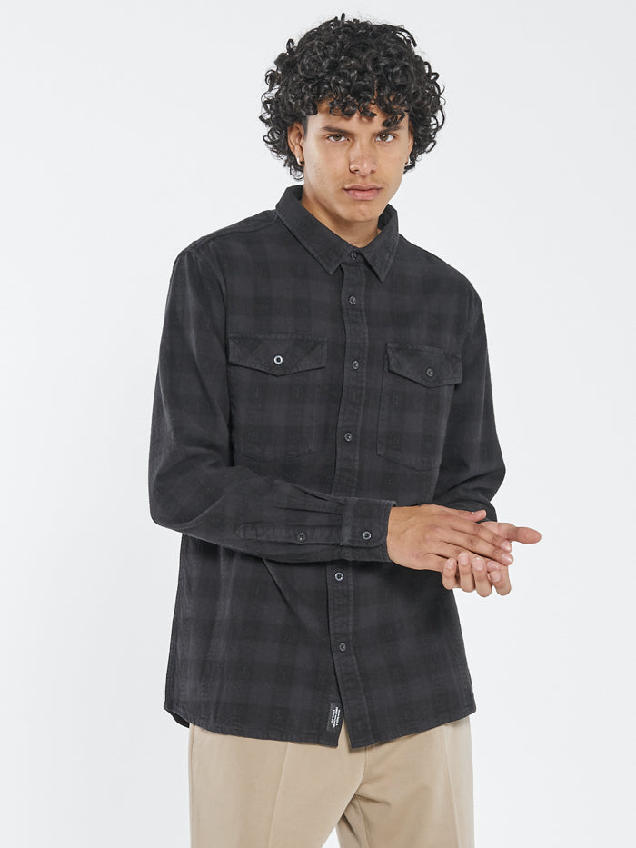 Liste Long Sleeve Flannel - Black