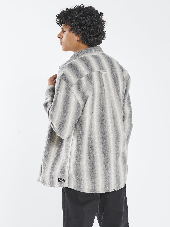 Prairie Long Sleeve Flannel Shirt - Grey