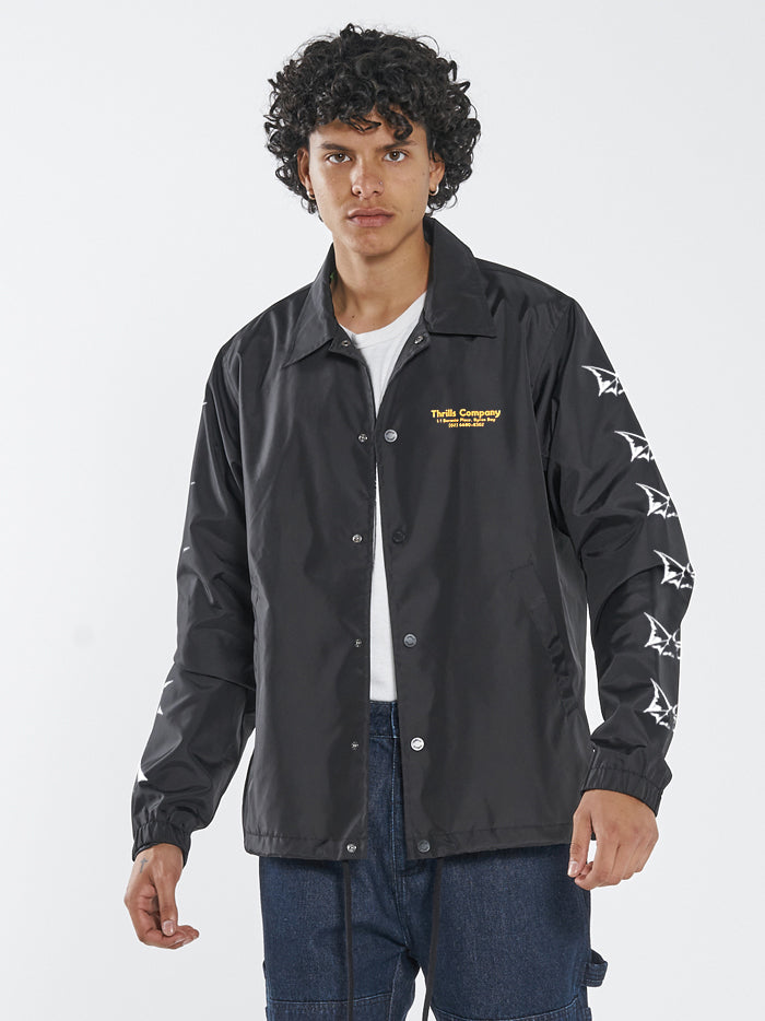 Odditty Coaches Jacket - Black