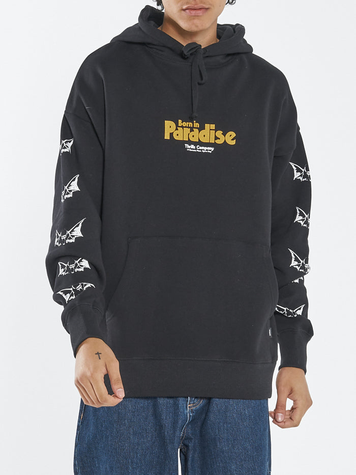 Odditty Slouch Pull On Hood - Black