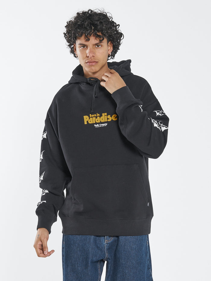 Odditty Slouch Pull On Hood - Black