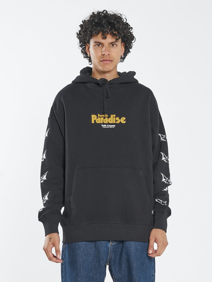 Odditty Slouch Pull On Hood - Black