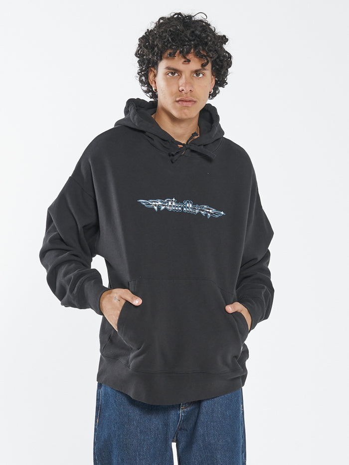 Turbulent Slouch Pull On Hood - Black