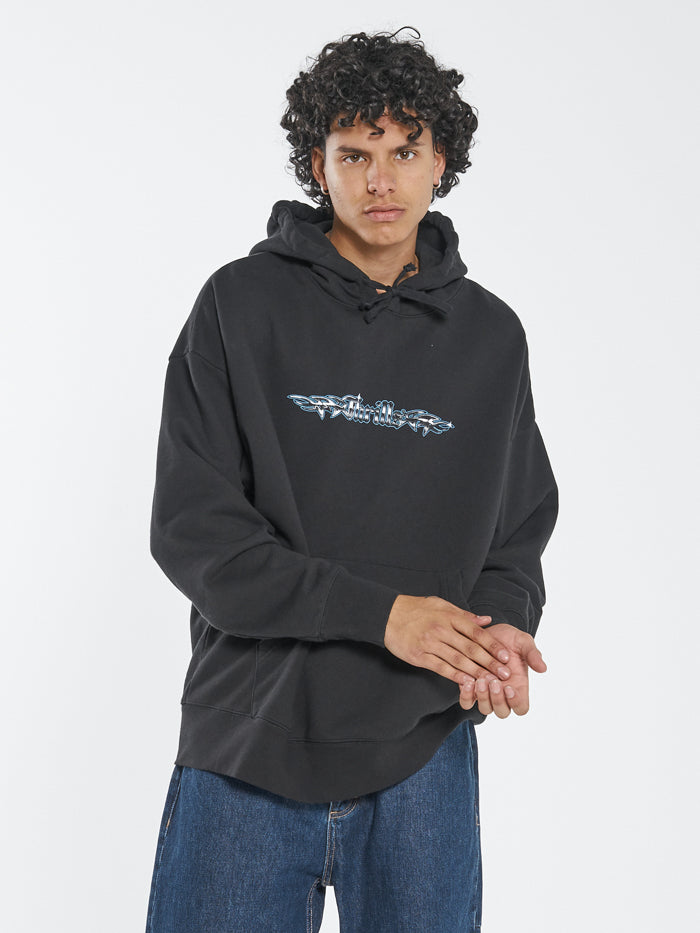 Turbulent Slouch Pull On Hood - Black