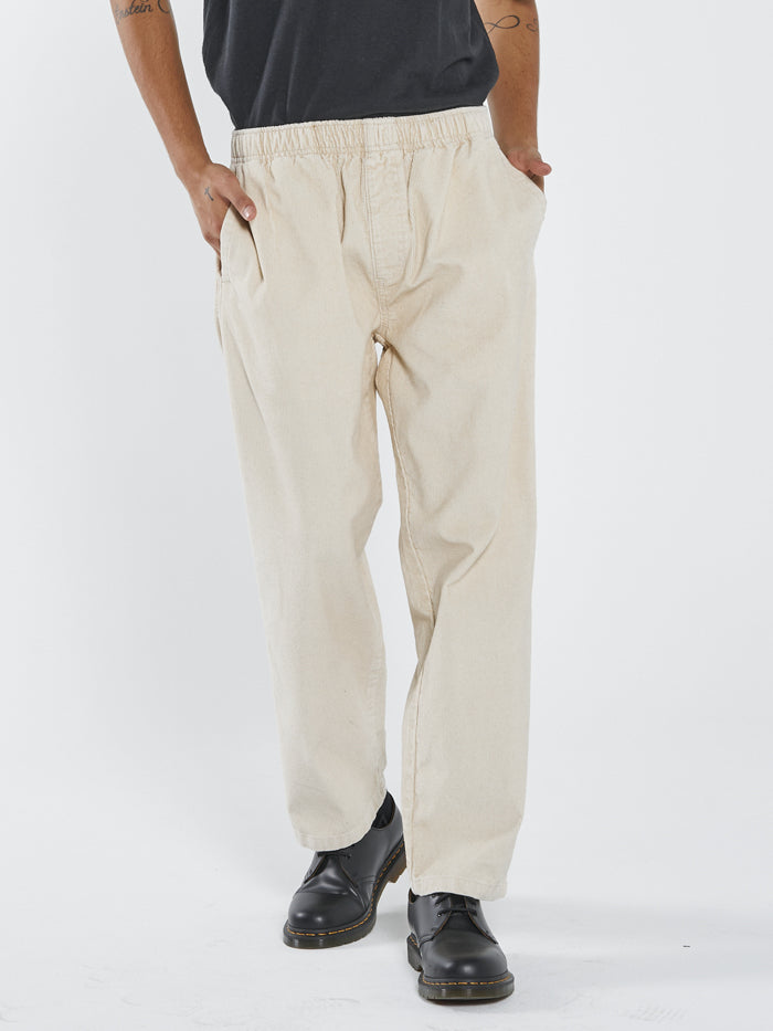 Slacker Cord Elastic Surf Pant - Unbleached