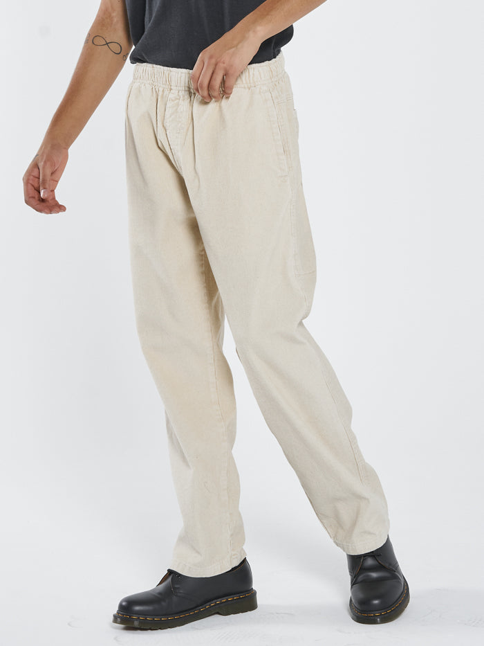 Slacker Cord Elastic Surf Pant - Unbleached