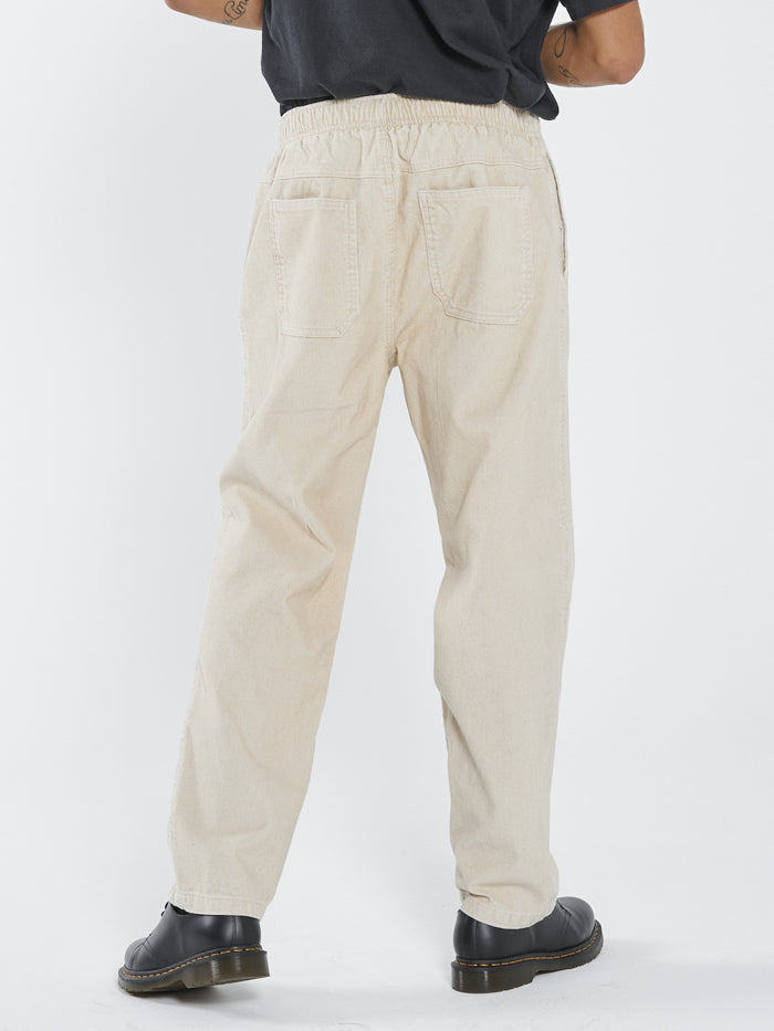 Slacker Cord Elastic Surf Pant - Unbleached