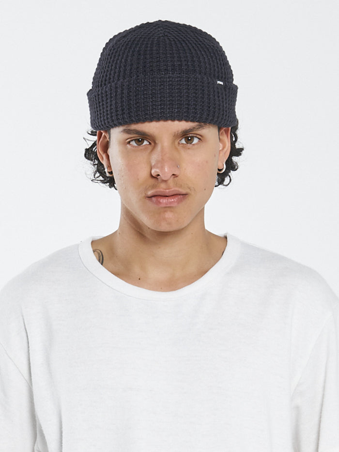 Thrills Classic Waffle Beanie - Dark Navy