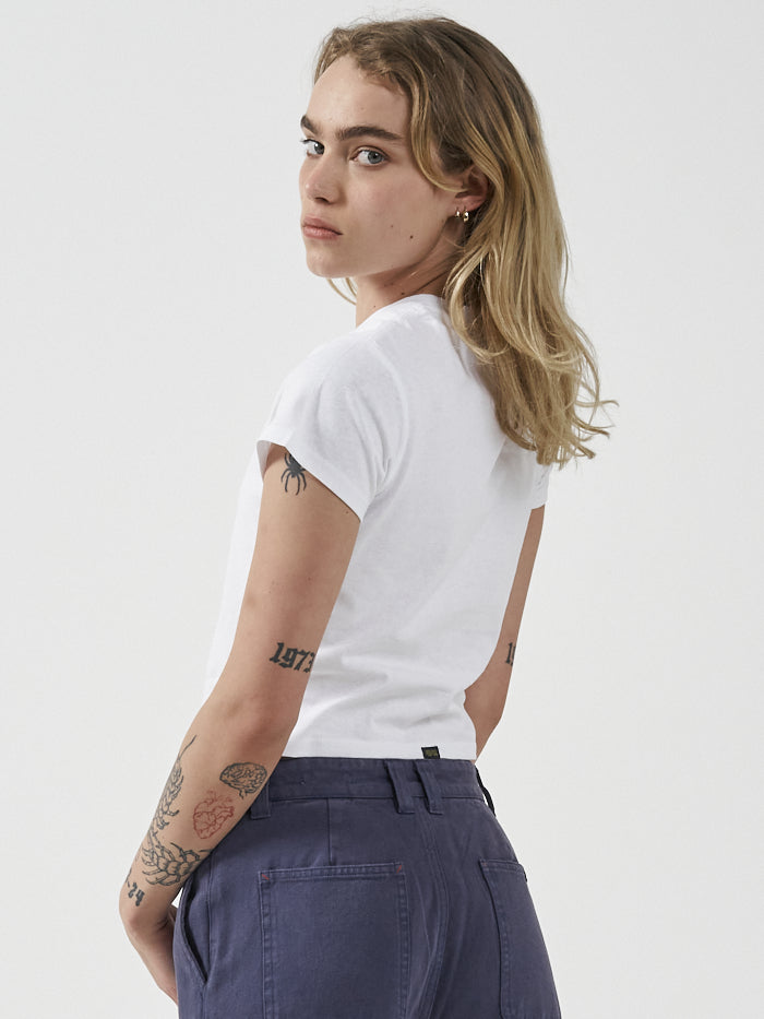 Hard Yakka x Thrills Mini Fit Tee - White