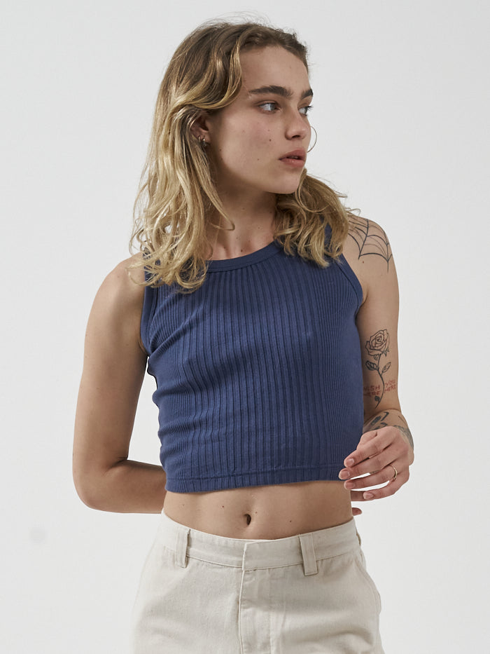 Hard Yakka x Thrills Military Singlet - Yakka Blue