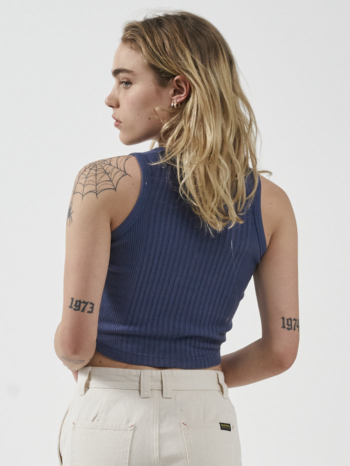 Hard Yakka x Thrills Military Singlet - Yakka Blue