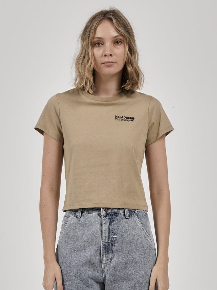 Hard Yakka x Thrills Double Double Mini Tee - Yakka Tan