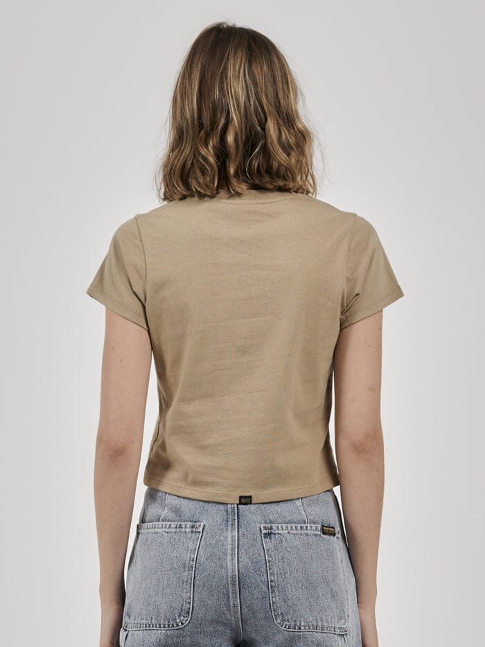 Hard Yakka x Thrills Double Double Mini Tee - Yakka Tan