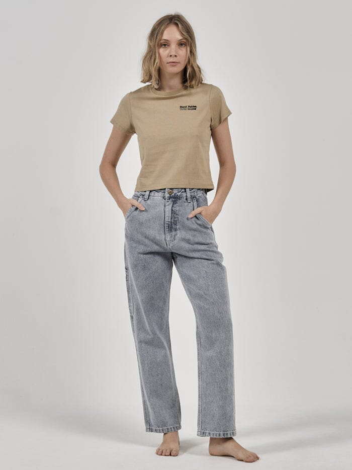 Hard Yakka x Thrills Double Double Mini Tee - Yakka Tan