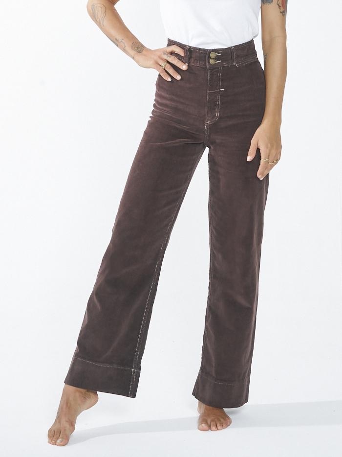 Belle Cord Pant - Postal Brown