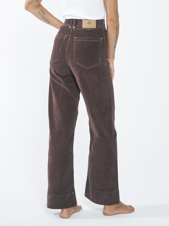 Belle Cord Pant - Postal Brown