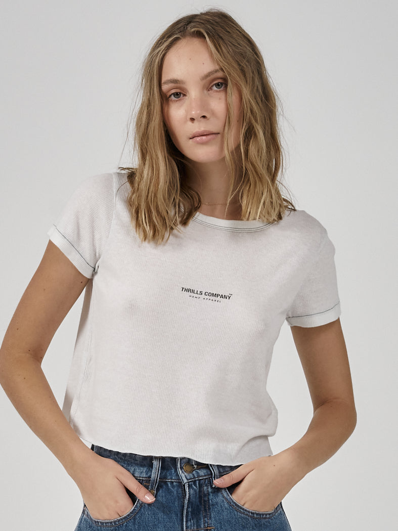 Hemp Thrills Company Paper Rib Baby Tee - Unbleached