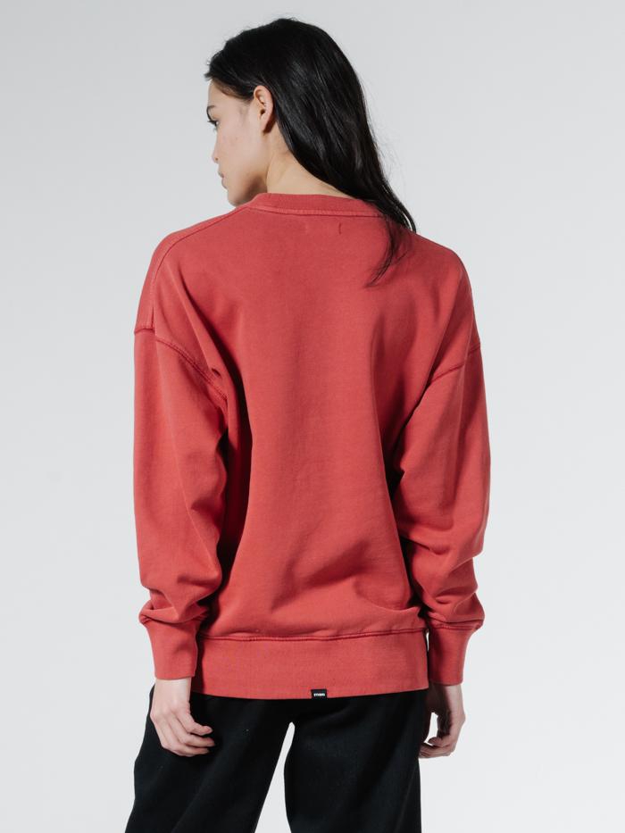 Underline Slouch Crew - Redwood