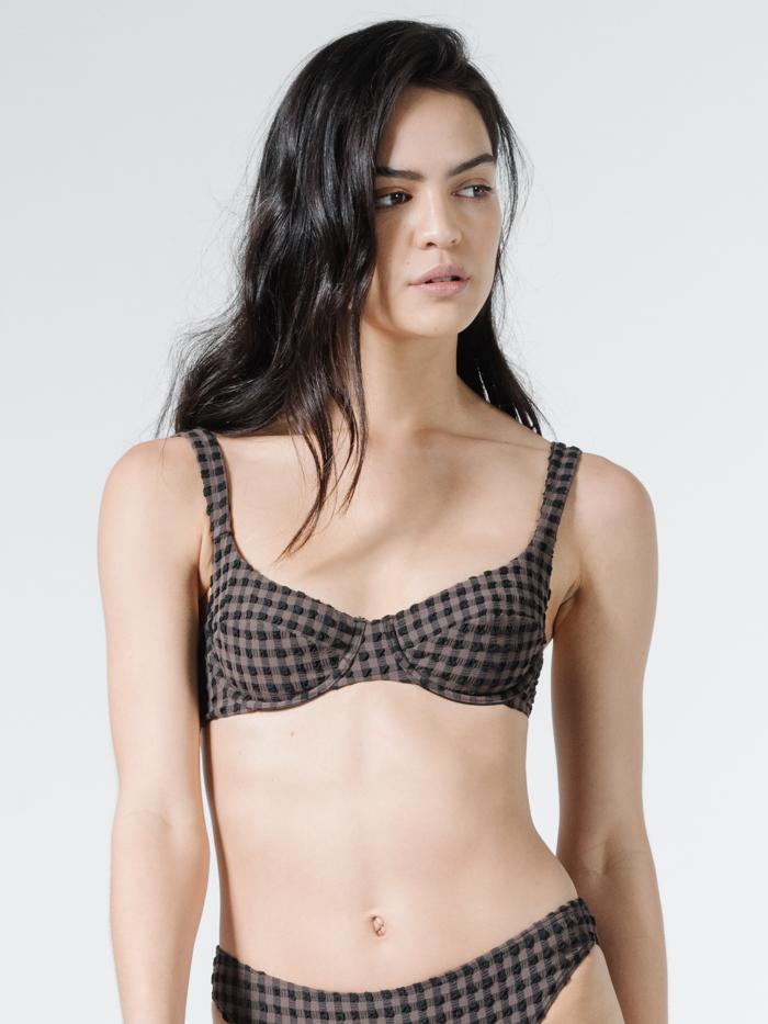 Georgie Plaid Underwire Top - Jarrah