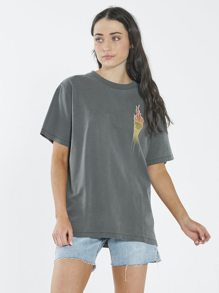 Flaming Dart Merch Fit Tee - Merch Black