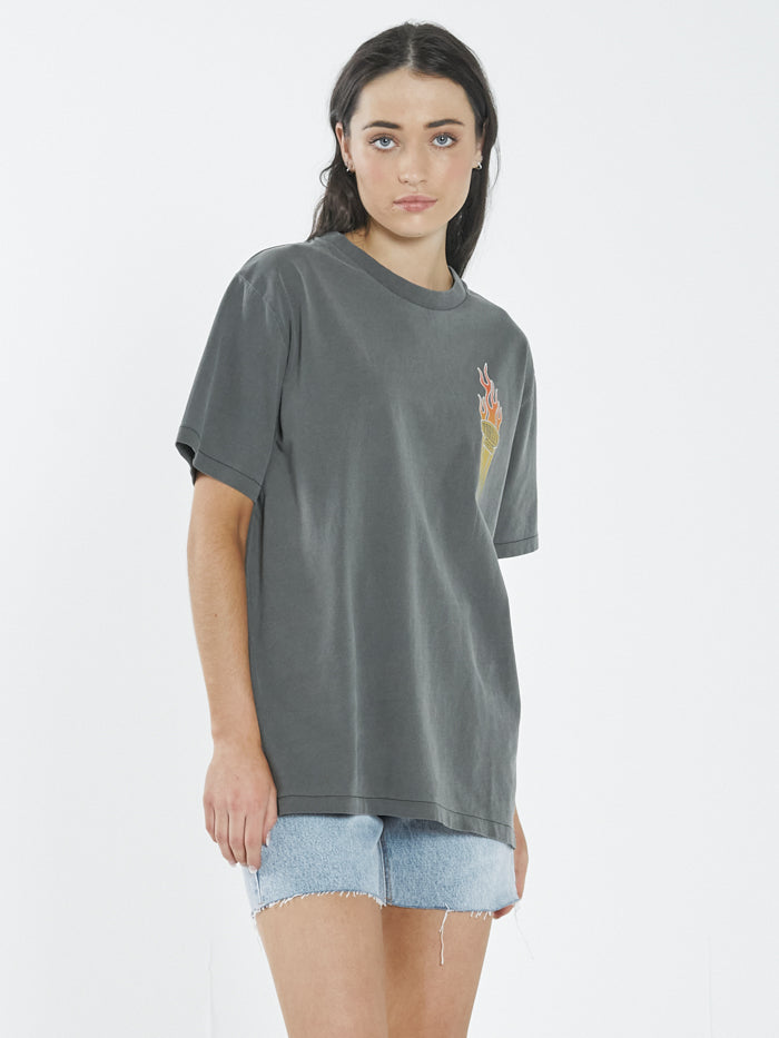 Flaming Dart Merch Fit Tee - Merch Black