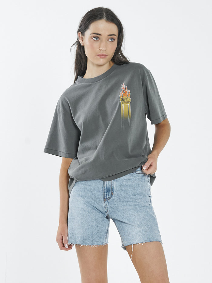 Flaming Dart Merch Fit Tee - Merch Black