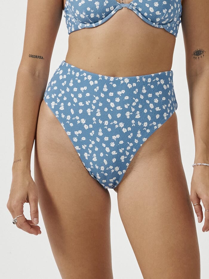 Aster High Cut Bikini Bottom - Powder Blue – Thrills Co USA