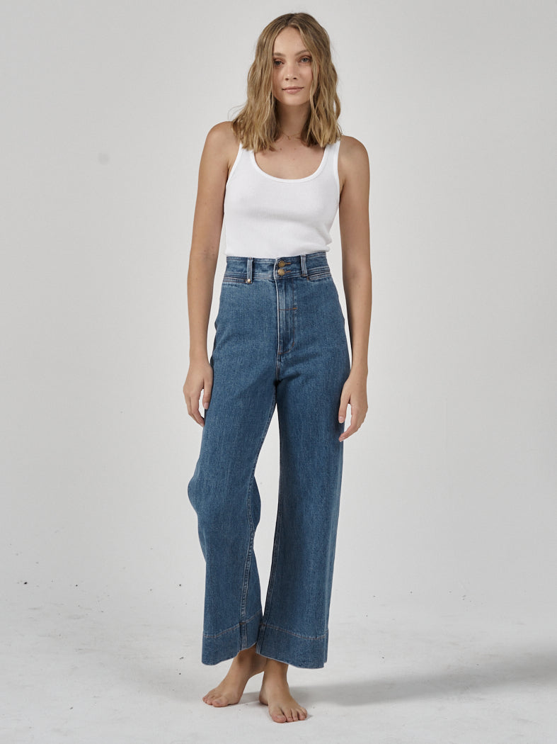 Belle Stretch Jean - Highway Blue