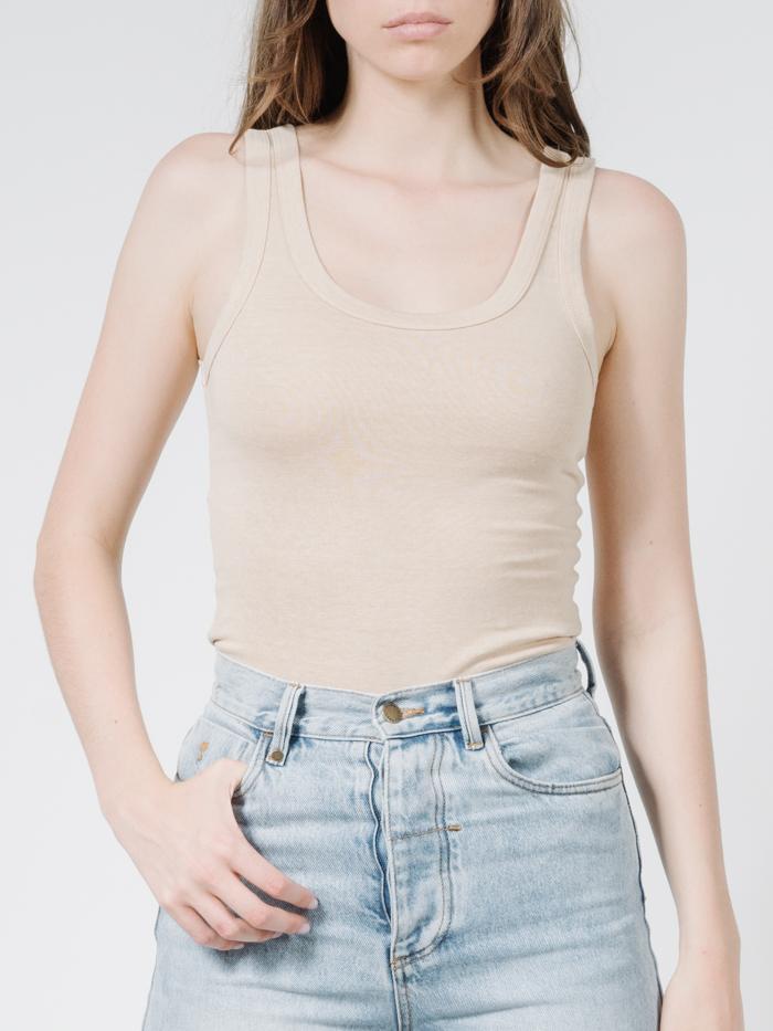 Hemp Retro Tank - Nude