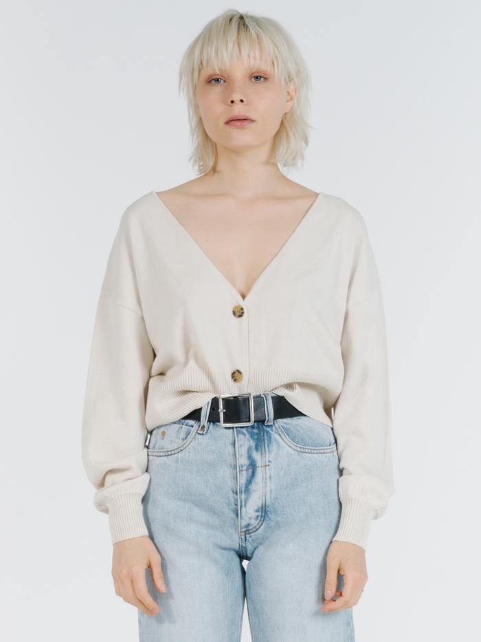 Roam Cardigan - Bone White