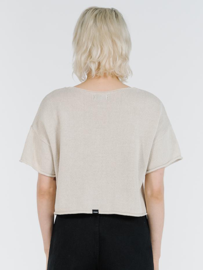 Fairbanks Knit Tee - Bone White