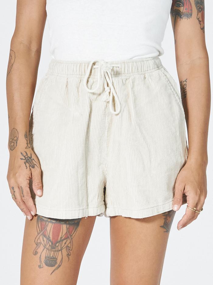 Jogger Cord Short - Unbleached