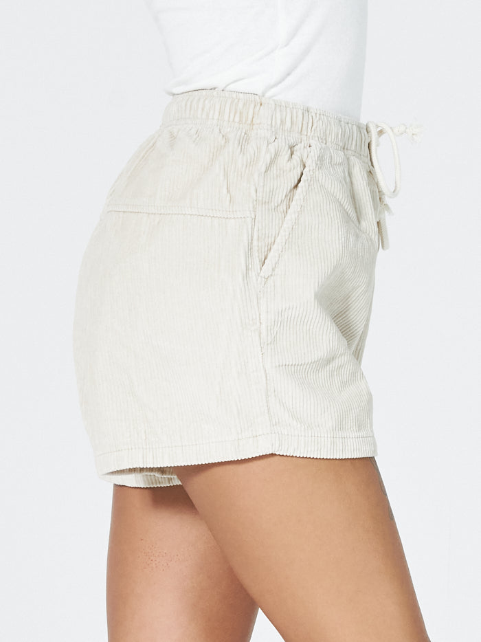 Jogger Cord Short - Unbleached