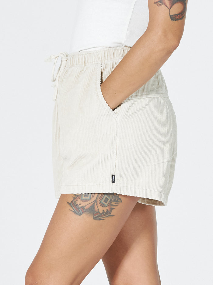 Jogger Cord Short - Unbleached