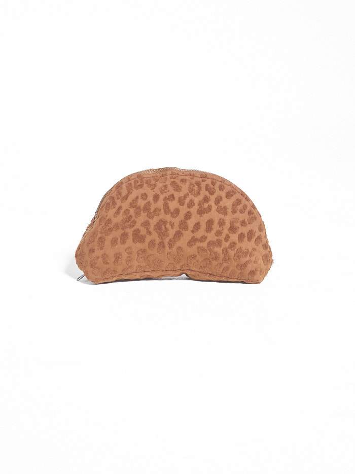 Panthera Towelling Cosmetic Bag - Tobacco