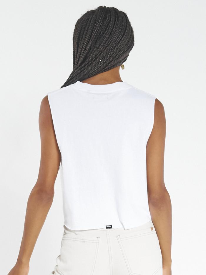 Thrills Unlimited Crop Muscle - White