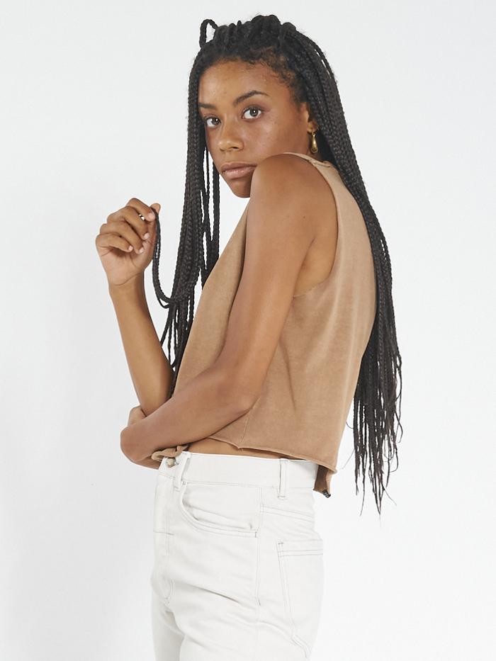 Thrills Unlimited Crop Muscle - Tobacco