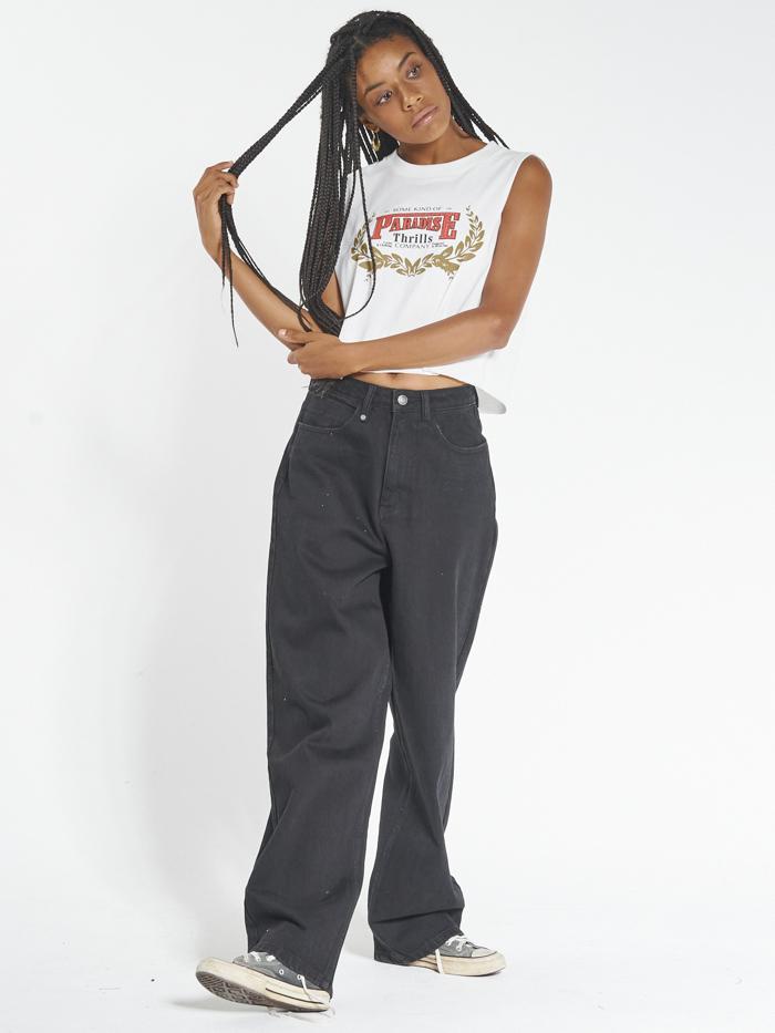 Speed Wreath Crop Muscle - Dirty White