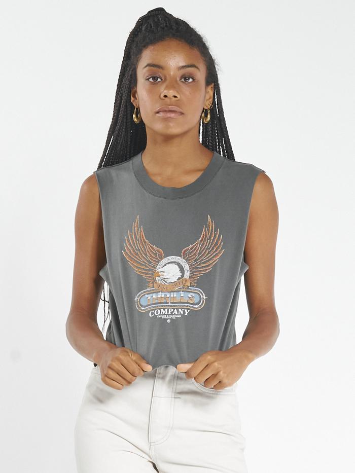 Steadfast Crop Muscle - Merch Black