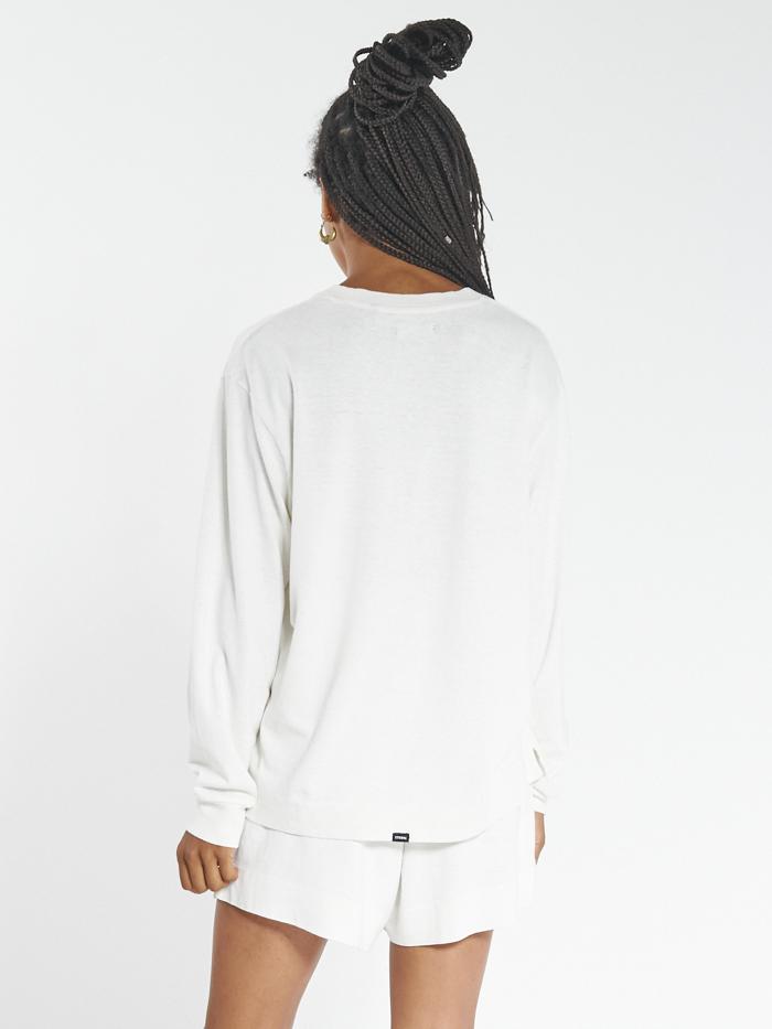 Hemp Long Sleeve Tee - Dirty White