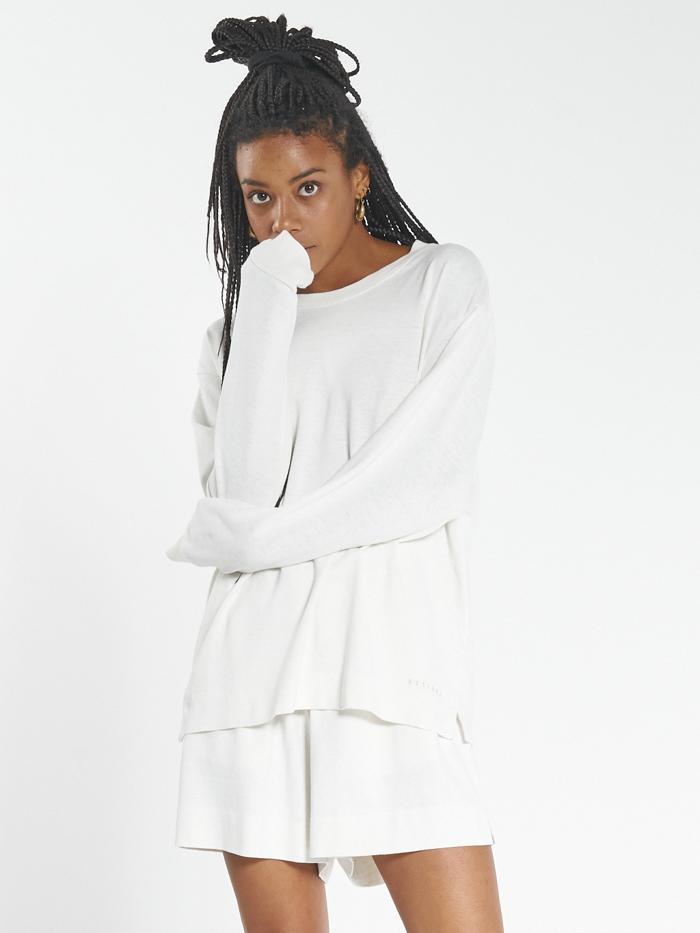 Hemp Long Sleeve Tee - Dirty White