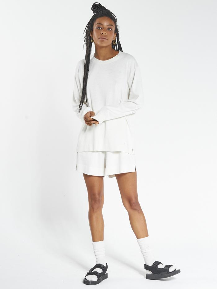 Hemp Long Sleeve Tee - Dirty White