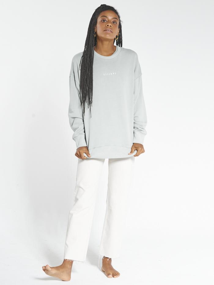 Minimal Thrills Slouch Crew - Eucalyptus
