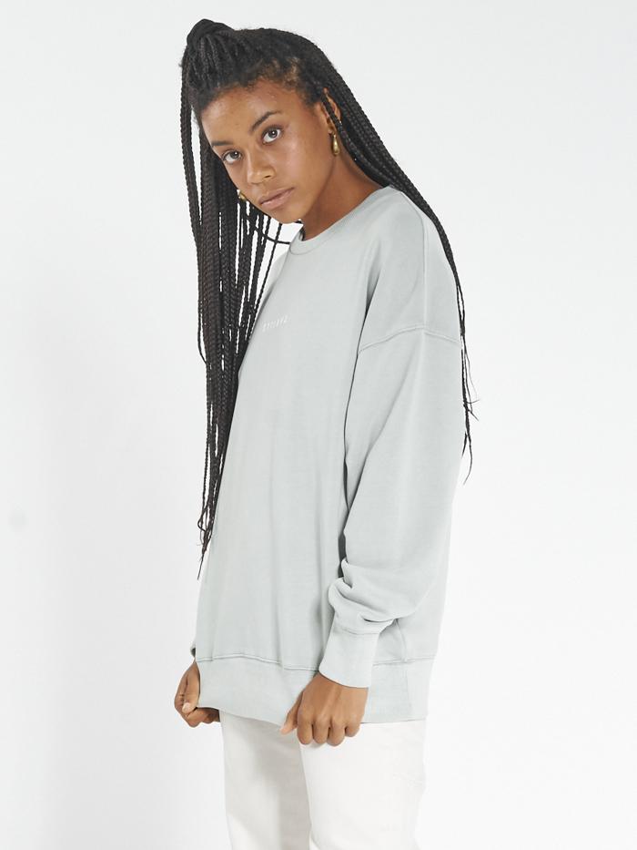 Minimal Thrills Slouch Crew - Eucalyptus