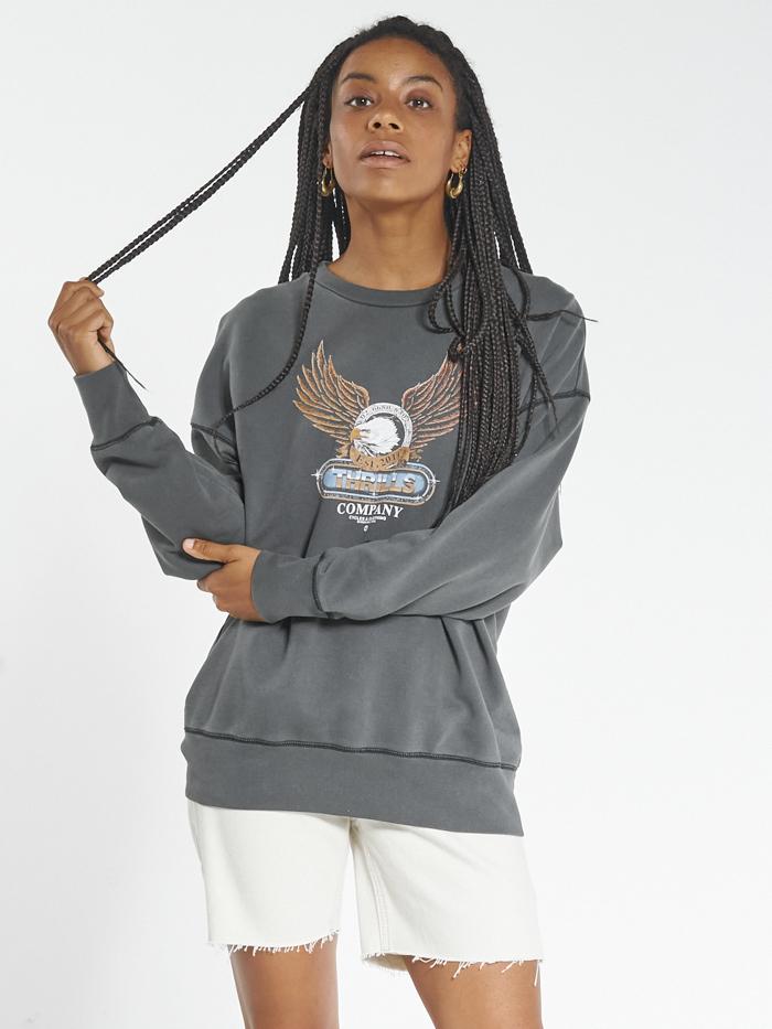 Steadfast Slouch Crew - Merch Black
