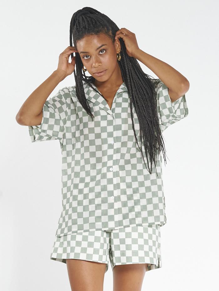 Aalto Slouch Shirt - Eucalyptus